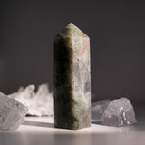Purple Labradorite Tower - helmsman - crystal