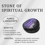 Purple Labradorite Tower - helmsman - crystal