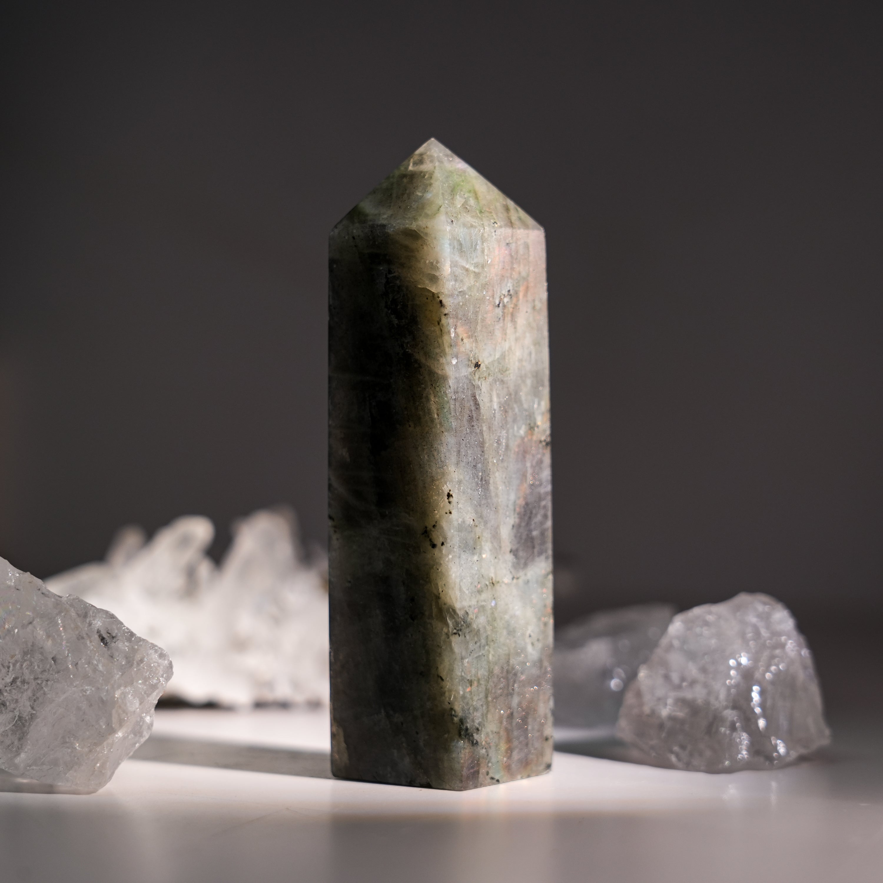 Purple Labradorite Tower-Helmsman Crystal