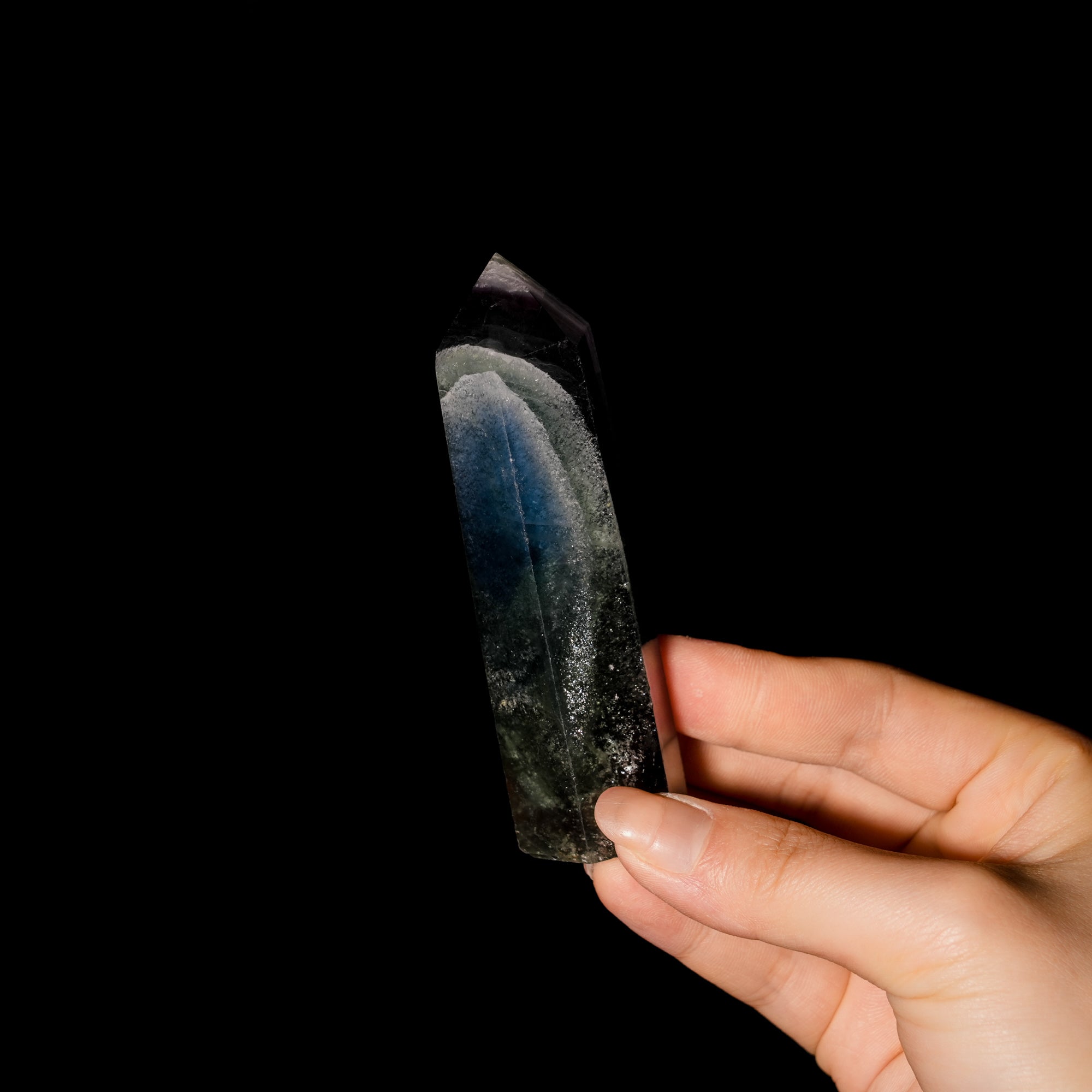 Rainbow Fluorite Point - helmsman - crystal
