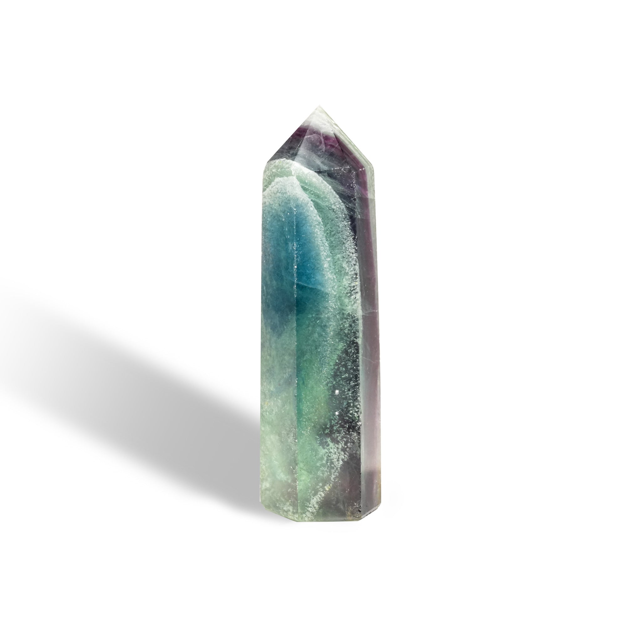 Rainbow Fluorite Point - helmsman - crystal