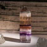 Rainbow Fluorite Tower - helmsman - crystal