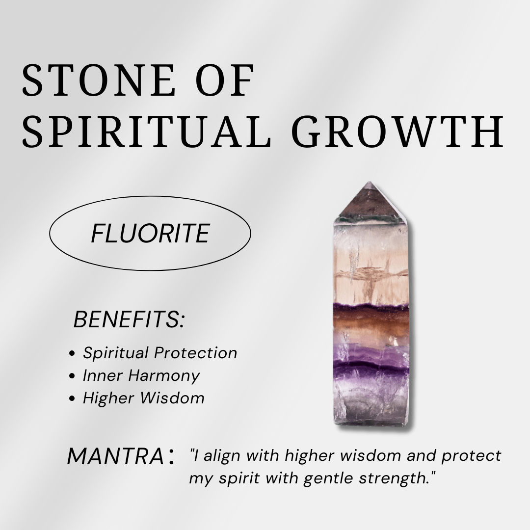 Rainbow Fluorite Tower - helmsman - crystal