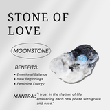 Rainbow Moon Stone Point - helmsman - crystal