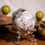 Rainbow Moonstone Sphere - helmsman - crystal