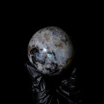 Rainbow Moonstone Sphere - helmsman - crystal
