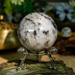 Rainbow Moonstone Sphere - helmsman - crystal