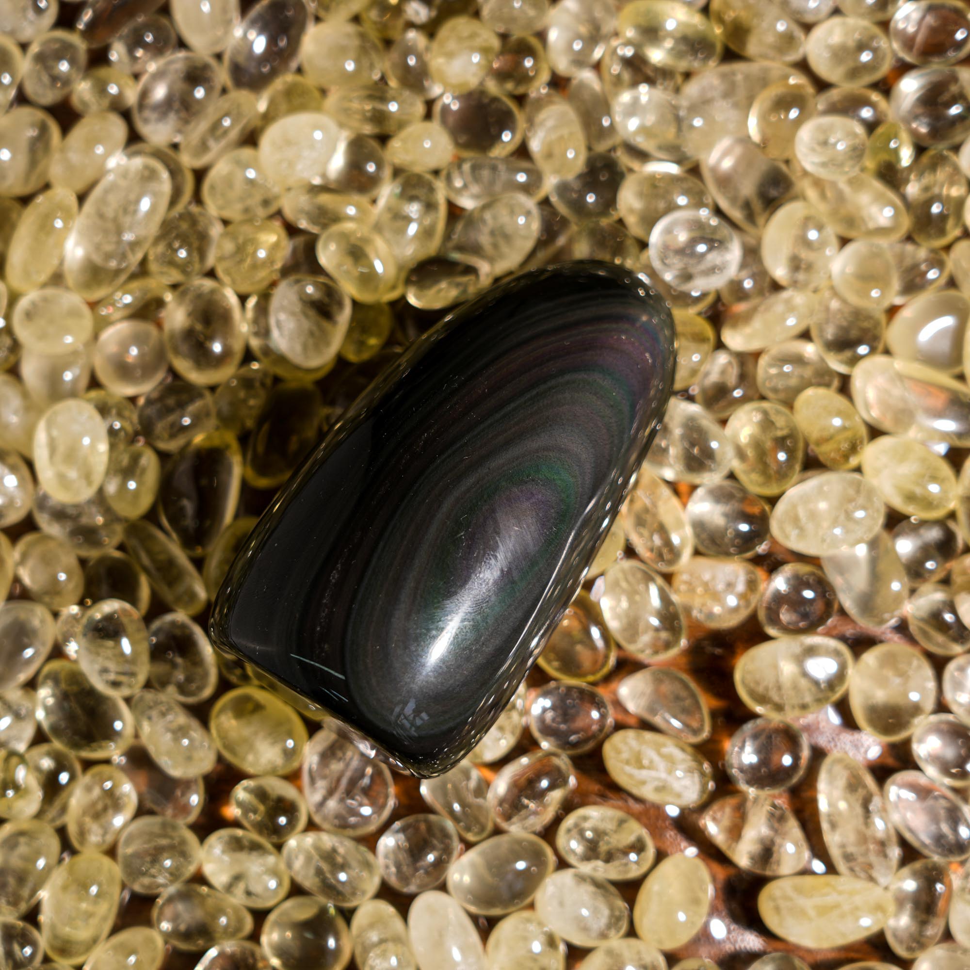 Rainbow Obsidian Freeform - helmsman - crystal