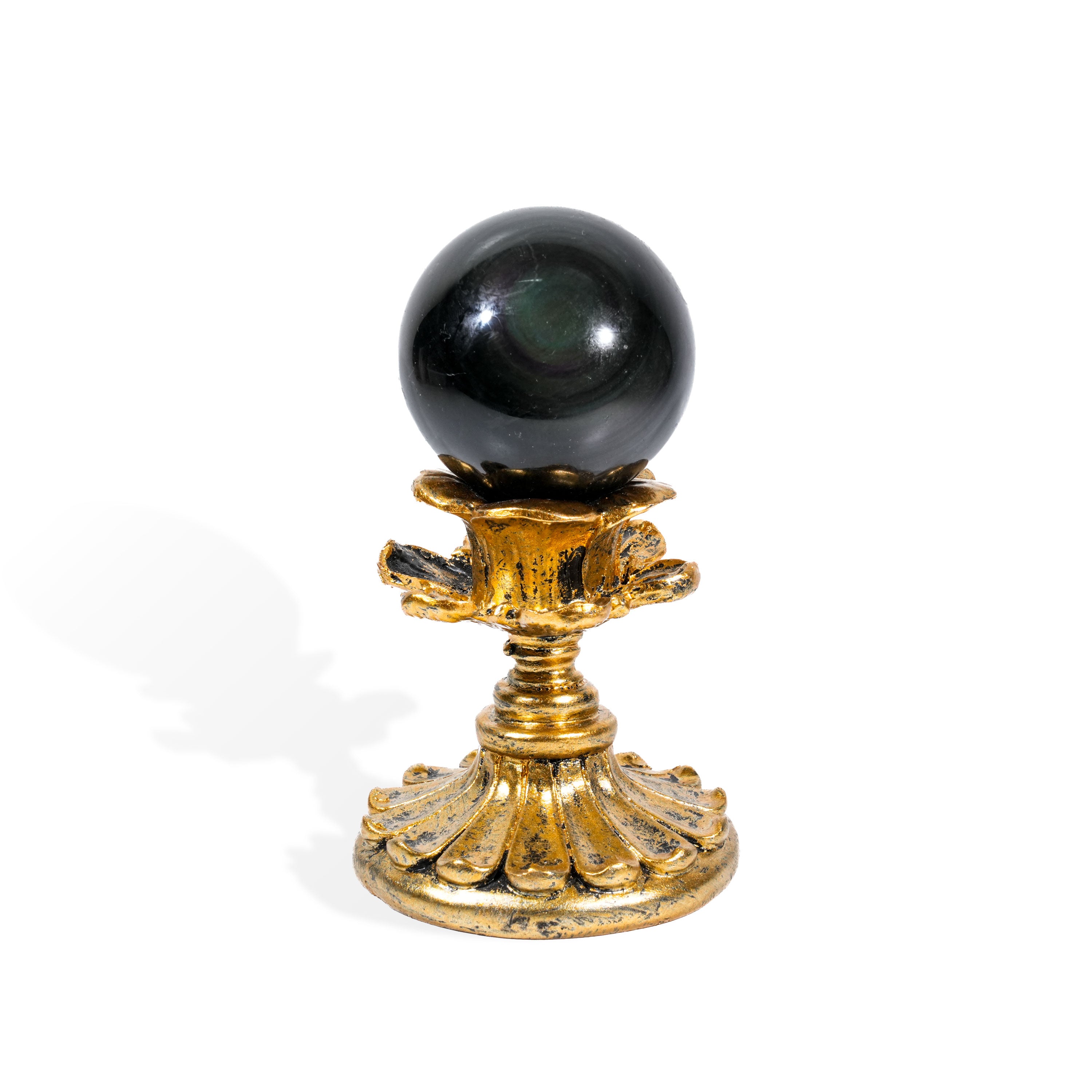 Rainbow Obsidian Sphere - Helmsman Crystal - Healing Crystal