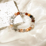 Rainbow Phantom Quartz Bracelet - helmsman - crystal