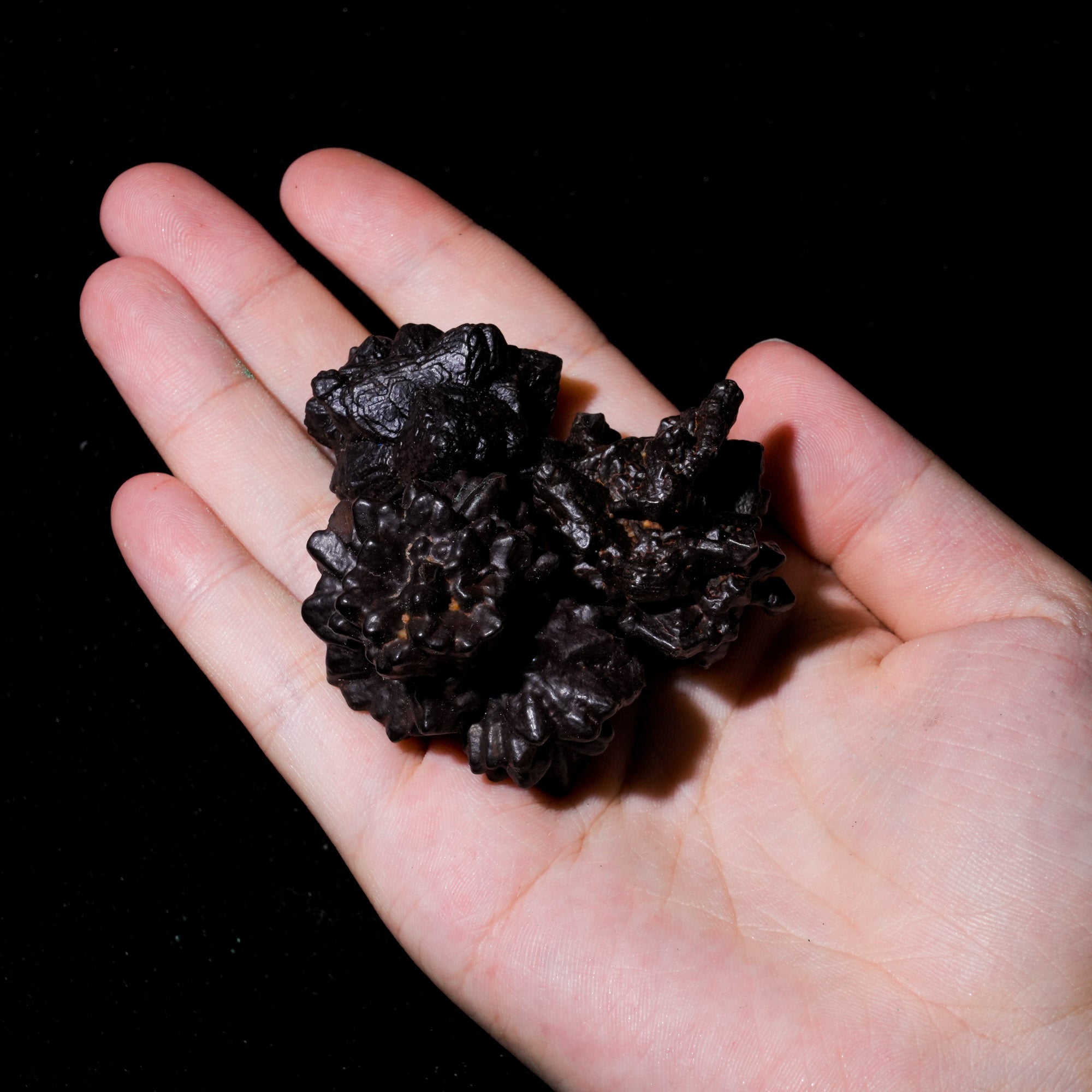 Raw Black Carbonado - helmsman - crystal