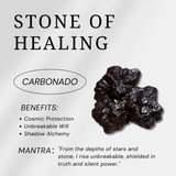 Raw Black Carbonado - helmsman - crystal