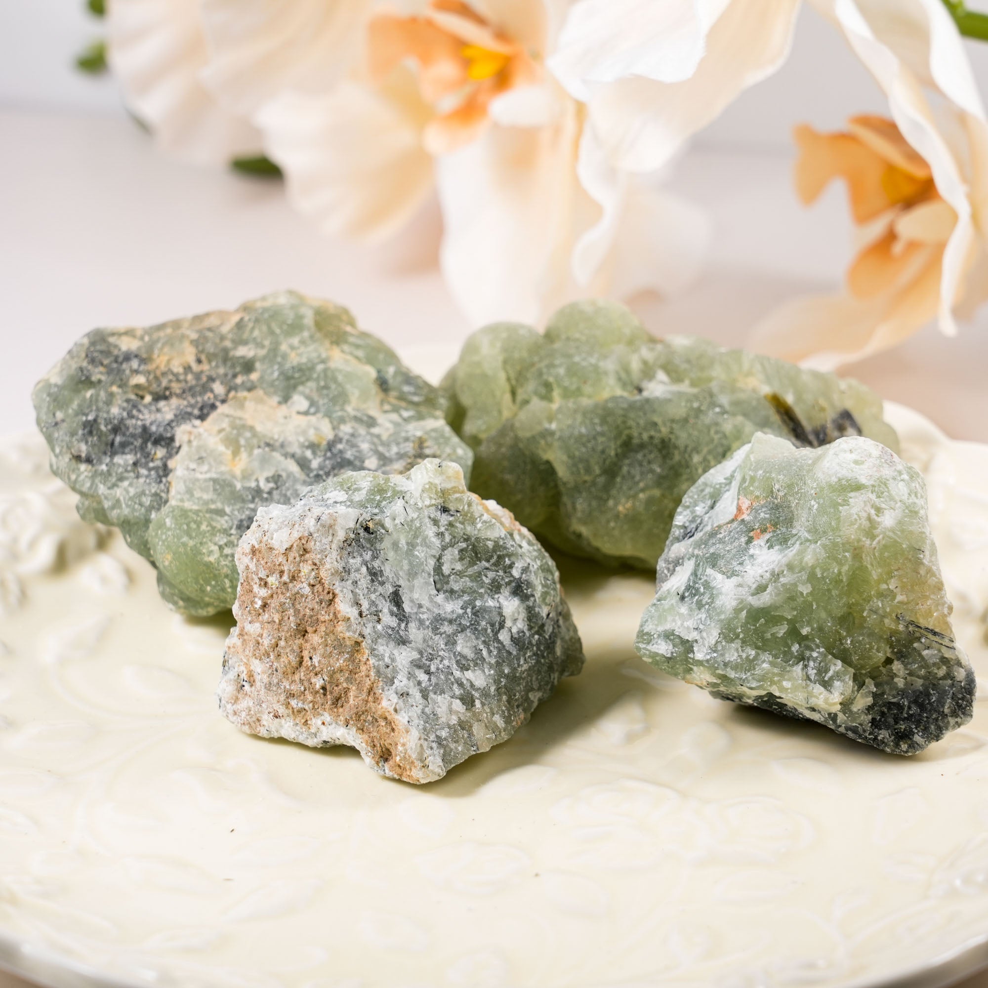 Raw Prehnite - helmsman - crystal
