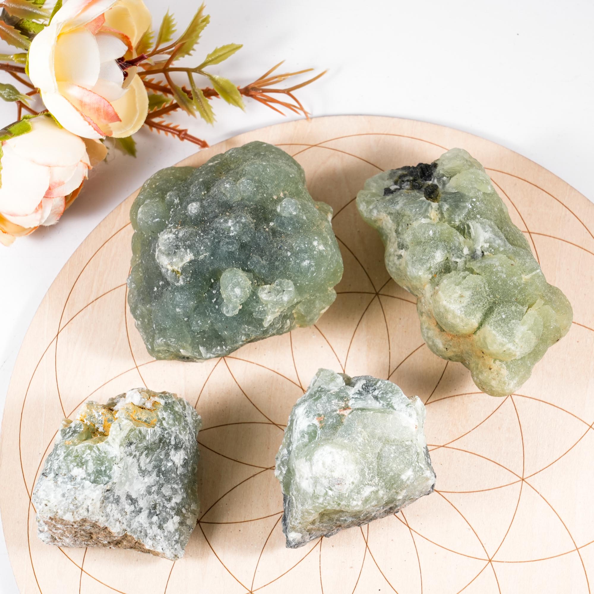 Raw Prehnite - helmsman - crystal