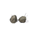 Raw Pyrite Earrings - helmsman - crystal