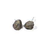 Raw Pyrite Earrings - helmsman - crystal