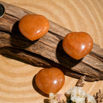 Red Aventurine Mini Heart Set - helmsman - crystal