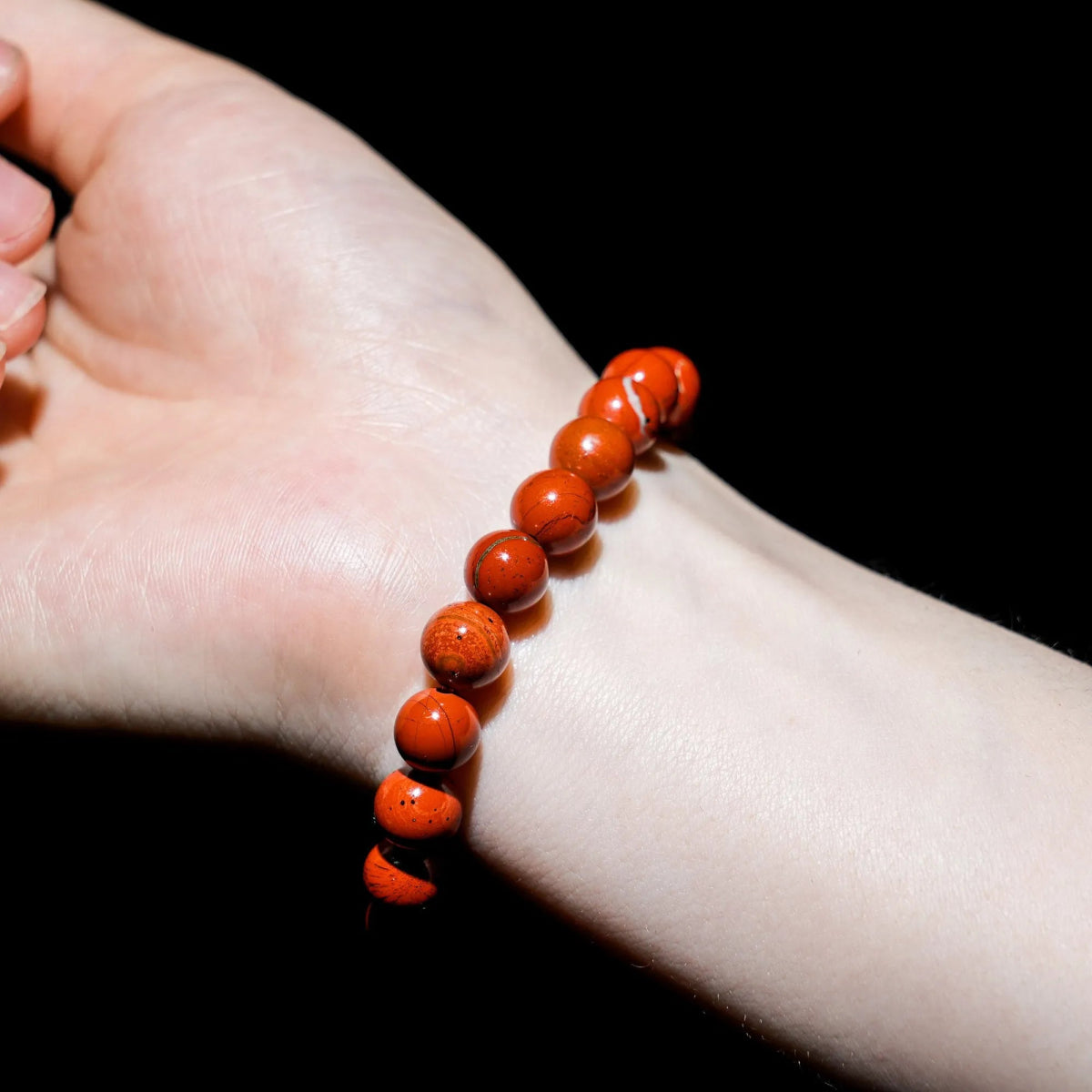 Red Jasper Crystal Bracelet - helmsman - crystal