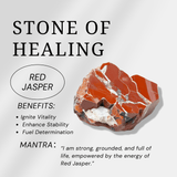 Red Jasper Crystal Point - helmsman - crystal