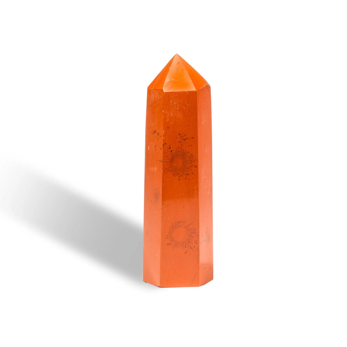 Red Jasper Crystal Point - helmsman - crystal