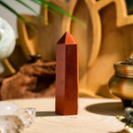 Red Jasper Crystal Point - helmsman - crystal
