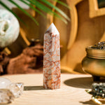 Red Network Stone Point - helmsman - crystal