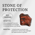 Red Obsidian Mini Heart Set-Helmsman Crystal