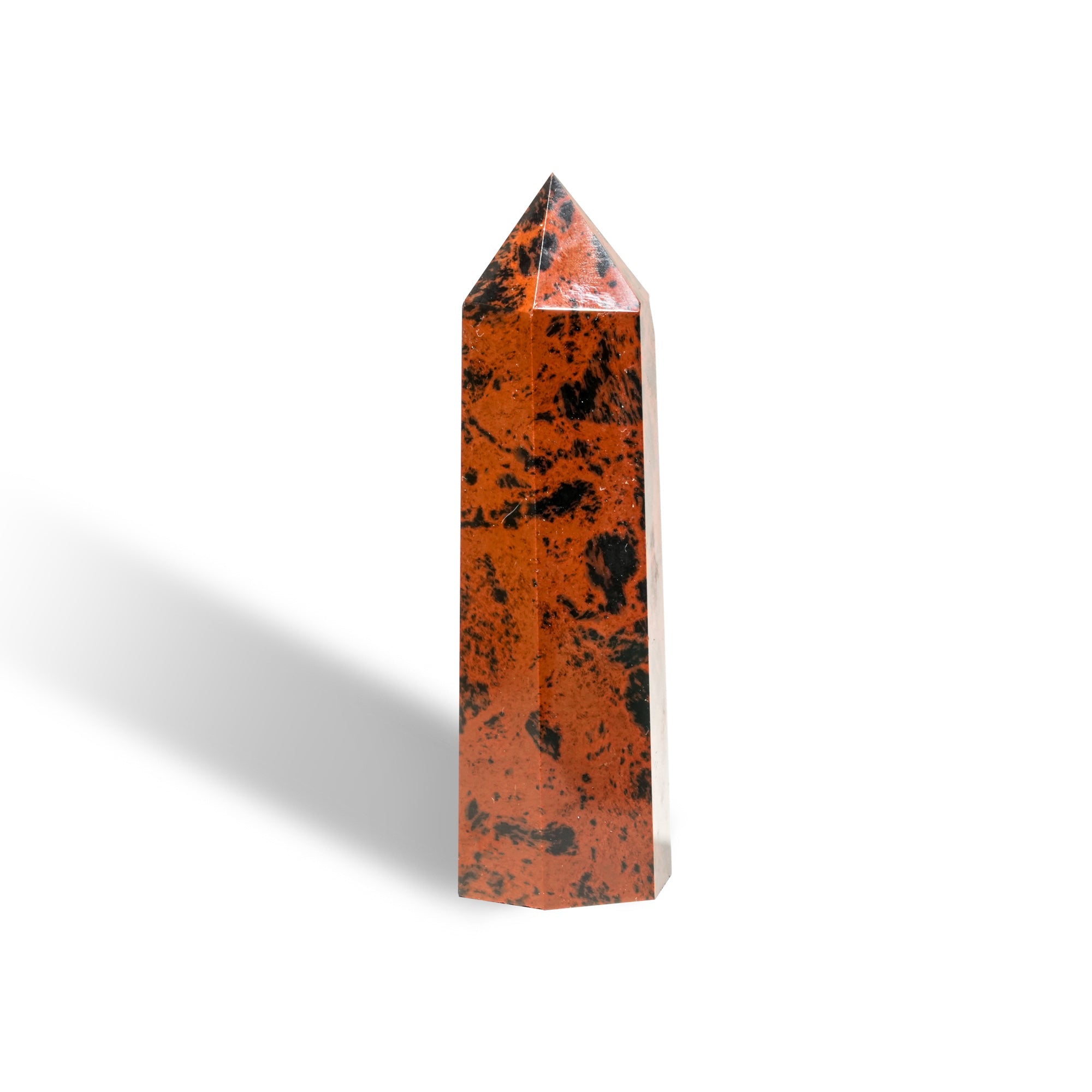 Red Obsidian Point - helmsman - crystal