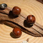 Red Obsidian Tumbled Stone Set-Helmsman Crystal