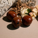 Red Obsidian Tumbled Stone Set-Helmsman Crystal