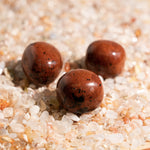 Red Obsidian Tumbled Stone Set-Helmsman Crystal