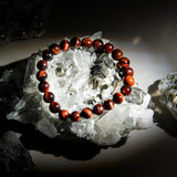 Red Tiger Eye Bracelet - helmsman - crystal