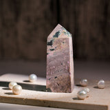 Rhodonite Tower - helmsman - crystal