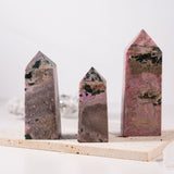 Rhodonite Tower - helmsman - crystal