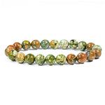 Rhyolite Beads Bracelet - helmsman - crystal