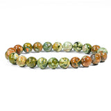 Rhyolite Beads Bracelet - helmsman - crystal