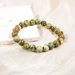Rhyolite Beads Bracelet - helmsman - crystal