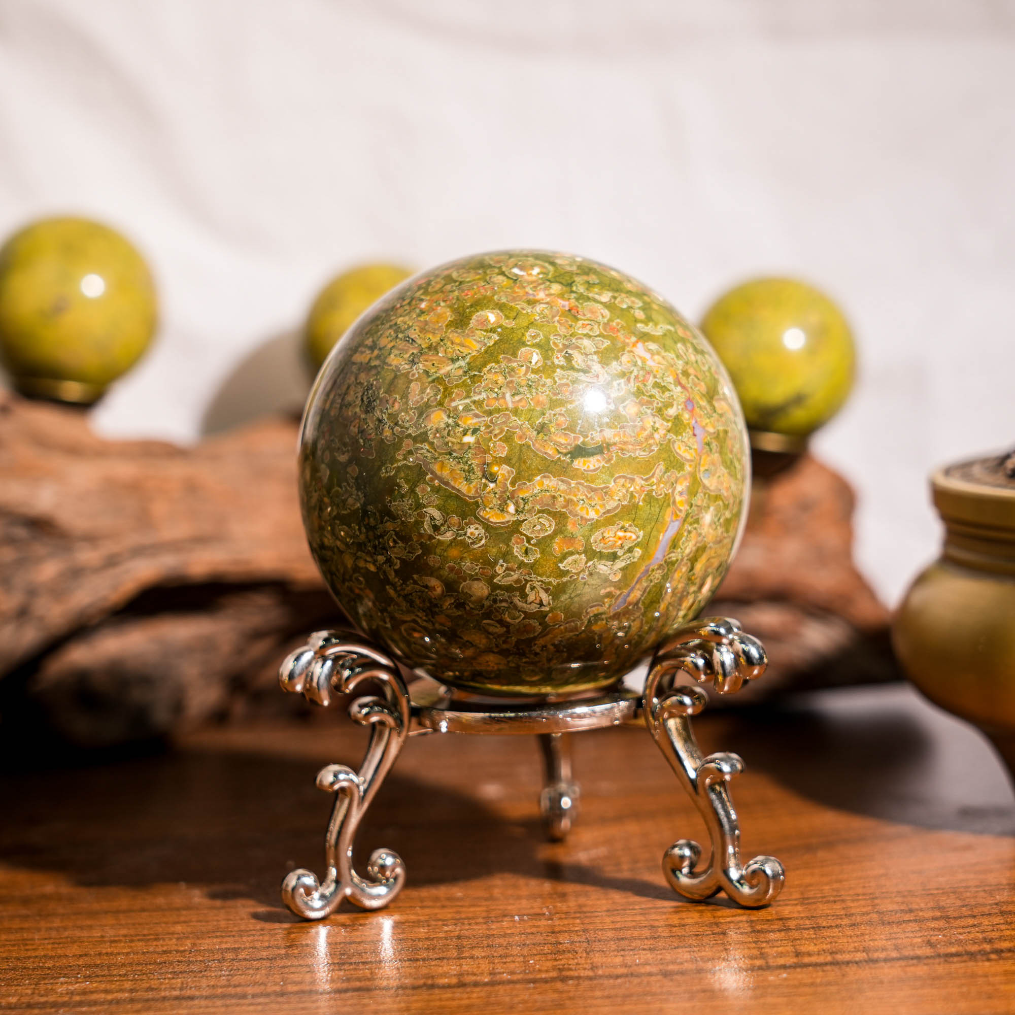 Rhyolite Sphere - helmsman - crystal