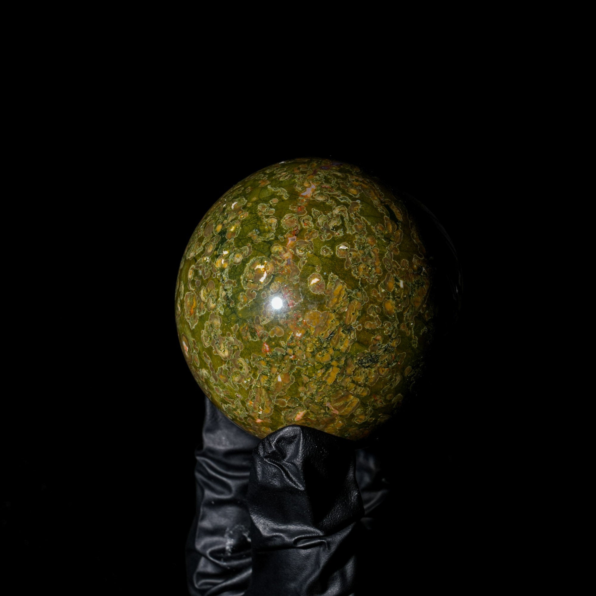 Rhyolite Sphere - helmsman - crystal