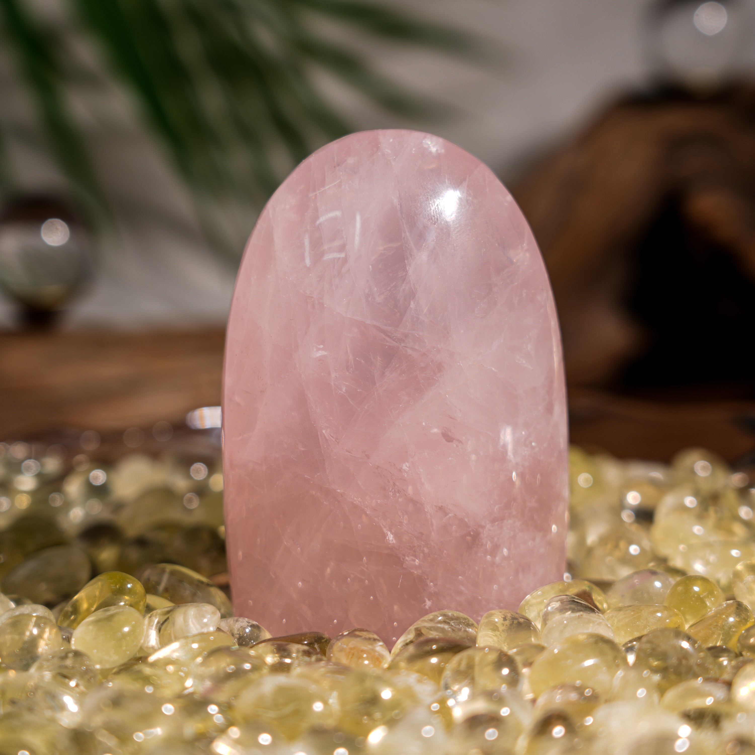 Rose Quartz Freeform-Helmsman Crystal