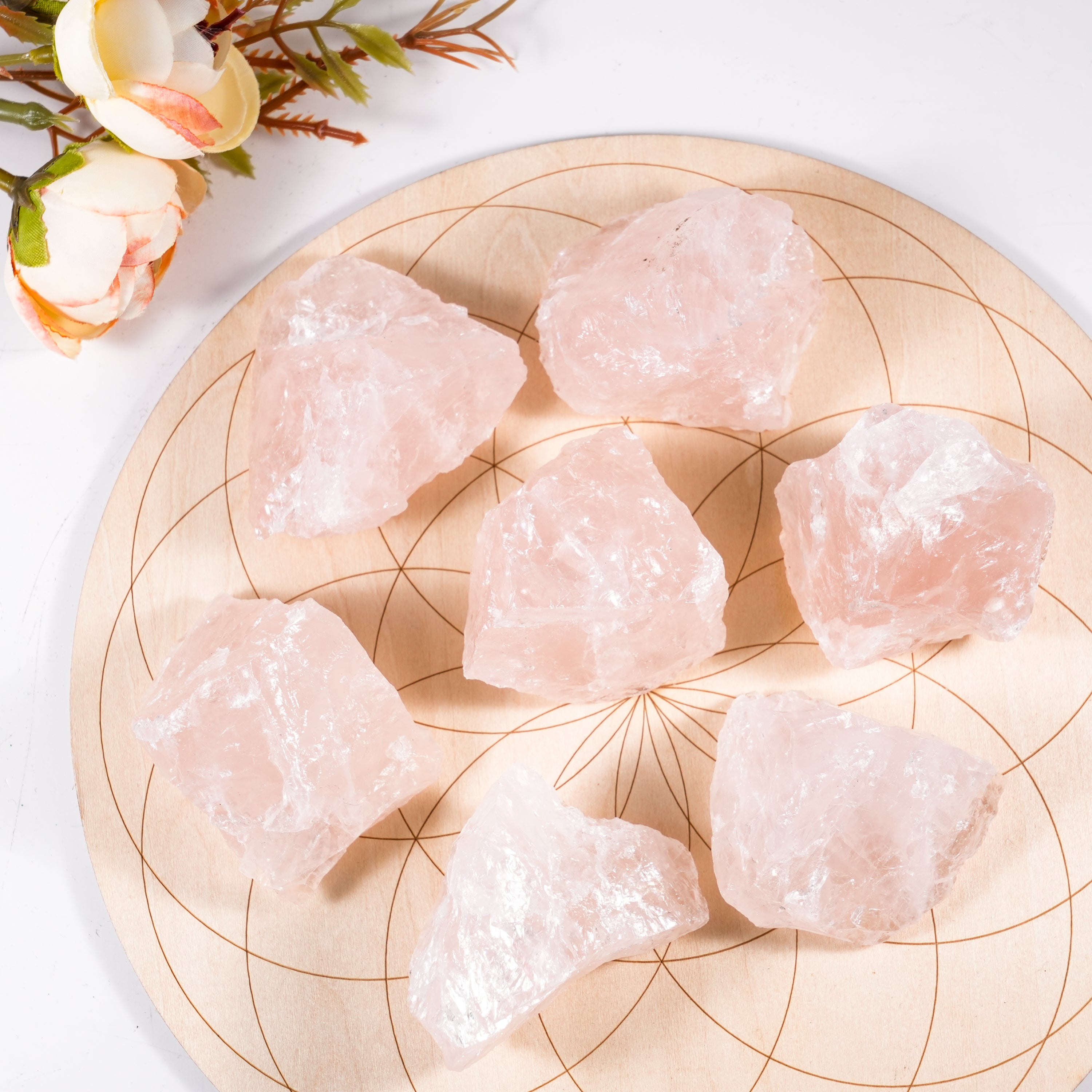 Rose Quartz Rough - Helmsman Crystal - Healing Crystal