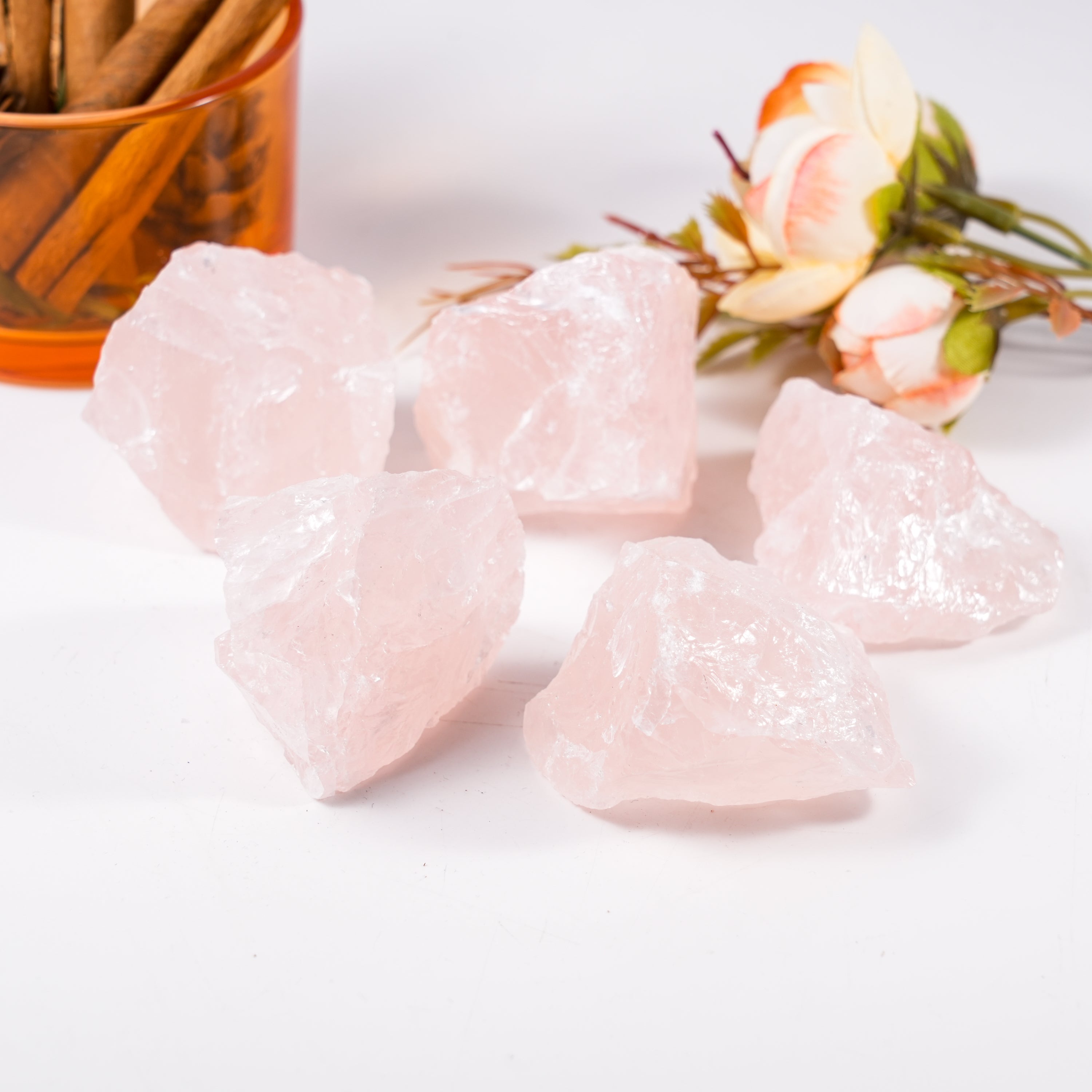 Rose Quartz Rough - Helmsman Crystal - Healing Crystal