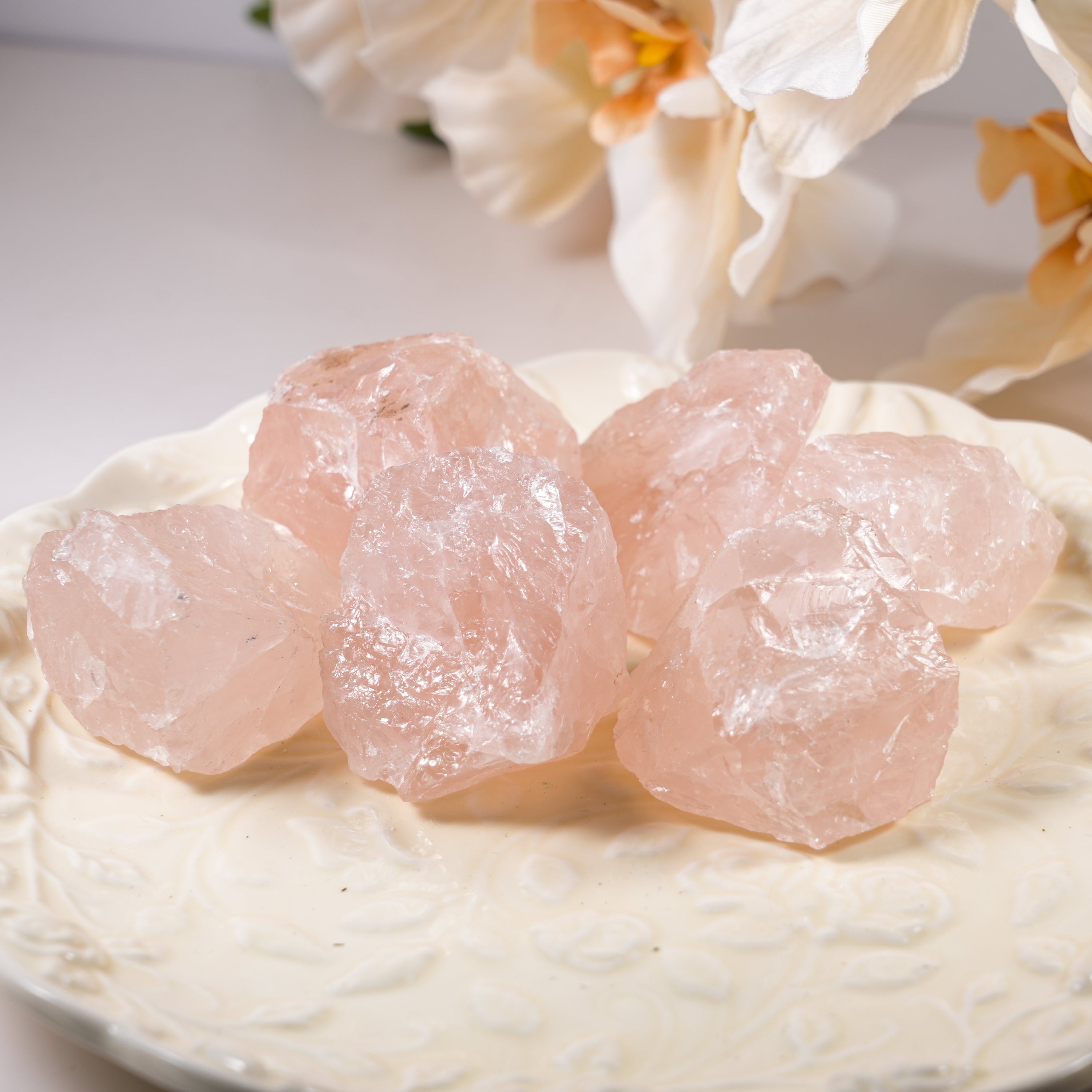 Rose Quartz Rough - Helmsman Crystal - Healing Crystal