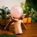 Rose Quartz Sphere - helmsman - crystal