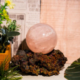 Rose Quartz Sphere - helmsman - crystal