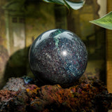 Ruby Fuchsite Sphere - helmsman - crystal