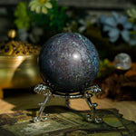 Ruby Fuchsite Sphere - helmsman - crystal