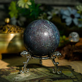 Ruby Fuchsite Sphere - helmsman - crystal