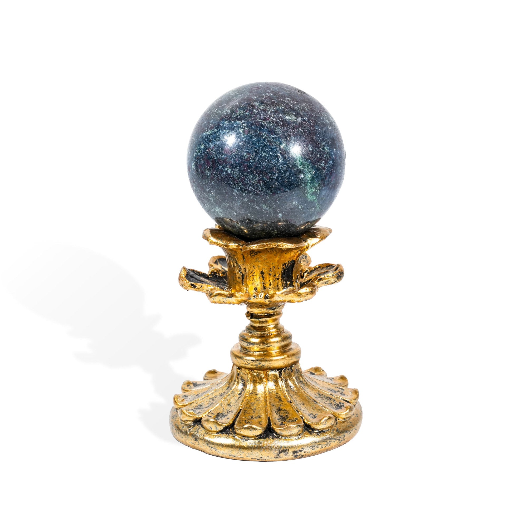 Ruby Fuchsite Sphere - helmsman - crystal