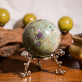 Ruby in Fuchsite Sphere - helmsman - crystal